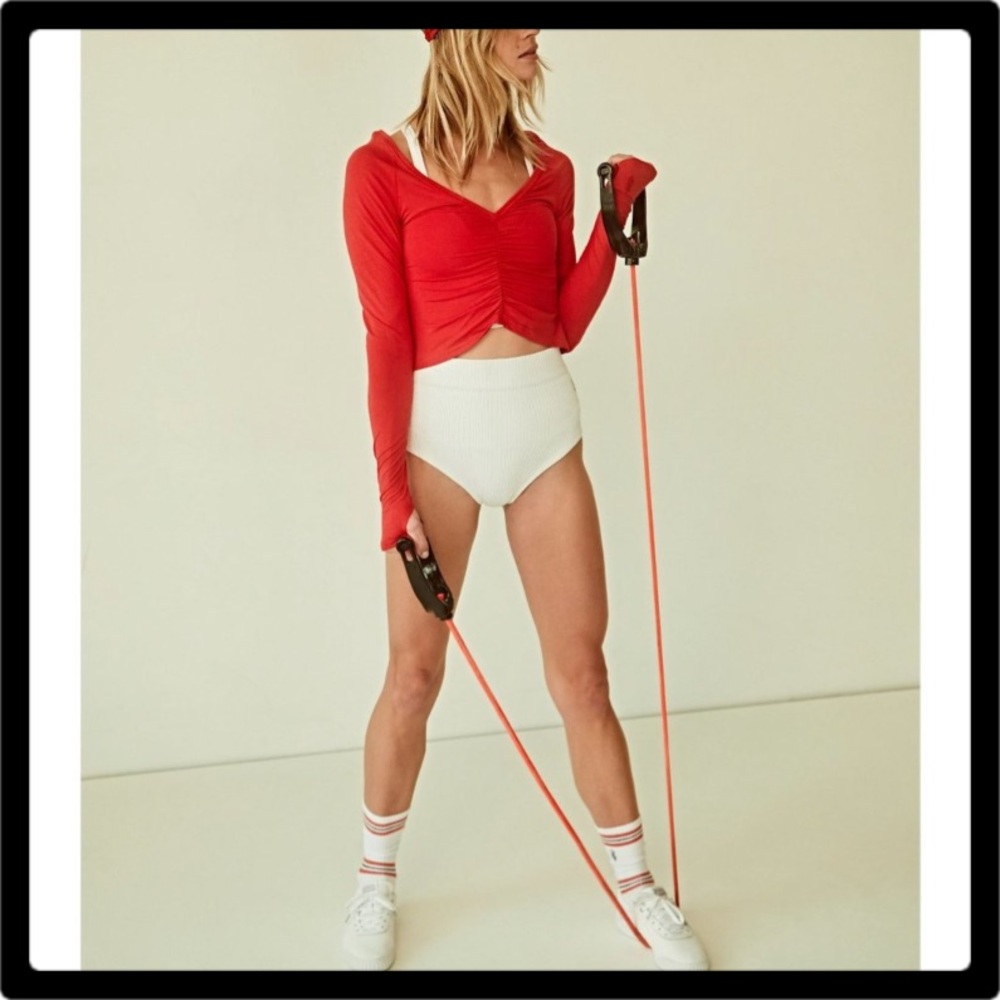 ❤️Free People Movement Courtside Long Sleeve Snapdragon Med ❤️ - Picture 3 of 9